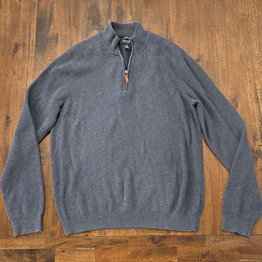 Nordstrom| Quarter Zip Knit Pullover Mens Sweater